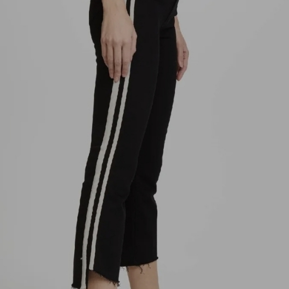 MOTHER Denim The Insider Crop Step Fray Guilty Racer - Picture 4 of 16